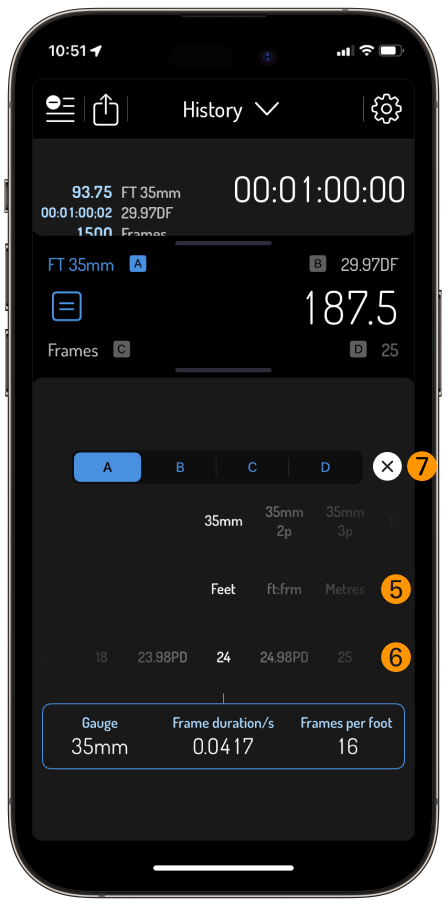 Timecode Settings-Film