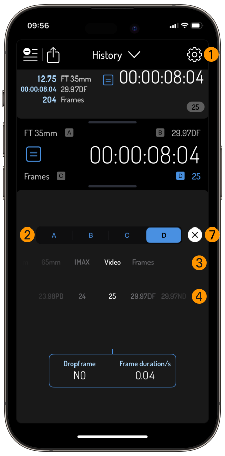Timecode Settings-Video